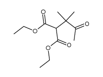 2-(1,1-dimethyl-2-oxo-propyl)-malonic acid diethyl ester结构式