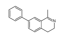 1-methyl-7-phenyl-3,4-dihydro-isoquinoline结构式