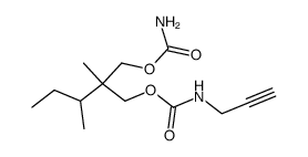 N-(2-Propynyl)carbamic acid 2-(carbamoyloxymethyl)-2,3-dimethylpentyl ester Structure