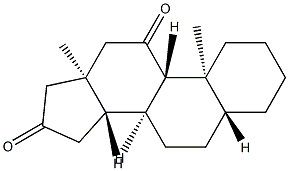 5α-Androstane-11,16-dione Structure
