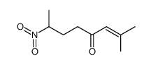 2-methyl-7-nitrooct-2-en-4-one Structure