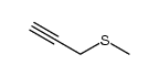 methyl propargyl sulphide Structure