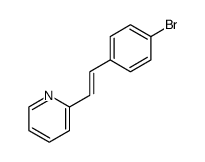 2-(4-bromo-styryl)-pyridine Structure