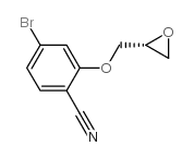 (R)-4-BROMO-2-(OXIRAN-2-YLMETHOXY)BENZONITRILE Structure