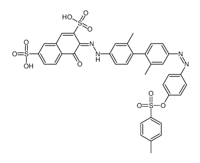 3-[[2,2'-dimethyl-4'-[[4-[[(p-tolyl)sulphonyl]oxy]phenyl]azo][1,1'-biphenyl]-4-yl]azo]-4-hydroxynaphthalene-2,7-disulphonic acid picture