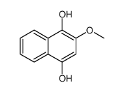 2-methoxynaphthalene-1,4-diol结构式