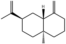 Naphthalene, decahydro-4a-methyl-1-methylene-7-(1-methylethenyl)-, (4aS,7R,8aR)- Structure