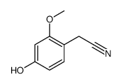 Benzeneacetonitrile, 4-hydroxy-2-methoxy- (9CI)结构式