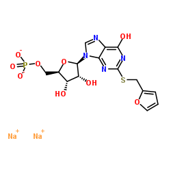 5'-Xanthylic acid, 2-S-(2-furanylmethyl)-2-thio-, disodium salt (9CI) picture