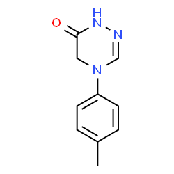 1,2,4-TRIAZIN-6(1H)-ONE, 4,5-DIHYDRO-4-(4-METHYLPHENYL)- Structure