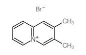 Quinolizinium,2,3-dimethyl-, bromide (1:1) structure