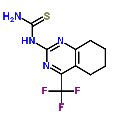 (4-TRIFLUOROMETHYL-5,6,7,8-TETRAHYDROQUINAZOLIN-2-YL)THIOUREA结构式