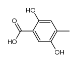 4-methyl-2,5-dihydroxybenzoate Structure