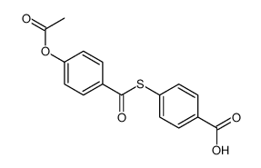 4-(4-acetyloxybenzoyl)sulfanylbenzoic acid结构式