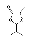 1,3-Oxathiolan-5-one,4-methyl-2-(1-methylethyl)-(9CI) Structure