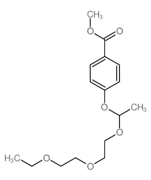 methyl 4-[1-[2-(2-ethoxyethoxy)ethoxy]ethoxy]benzoate结构式