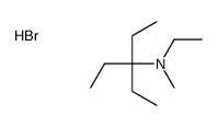 N,3-diethyl-N-methylpentan-3-amine,hydrobromide Structure