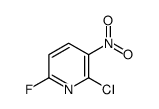 2-氯-6-氟-3-硝基吡啶结构式