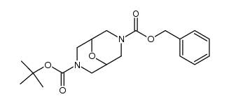 3-(benzyloxycarbonyl)-7-(t-butoxycarbonyl)-9-oxa-3,7-diazabicyclo[3.3.1]nonane结构式