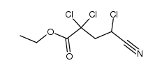 ethyl 2,2,4-trichloro-4-cyanobutanoate Structure