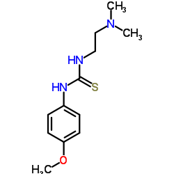 ((2-(DIMETHYLAMINO)ETHYL)AMINO)((4-METHOXYPHENYL)AMINO)METHANE-1-THIONE结构式