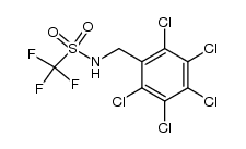 1,1,1-trifluoro-N-((perchlorophenyl)methyl)methanesulfonamide结构式