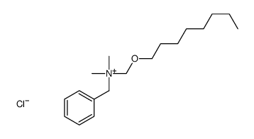 benzyl-dimethyl-(octoxymethyl)azanium,chloride Structure