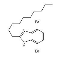 4,7-dibromo-2-decyl-1H-benzimidazole结构式