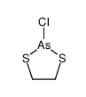 2-Chloro-1,3-dithia-2-arsacyclopentane structure