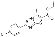 6-(4-chlorophenyl)-3-methylimidazo[2,1-b]thiazole-2-carboxylic acid ethyl ester picture