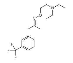 1-[m-(Trifluoromethyl)phenyl]-2-propanone O-[2-(diethylamino)ethyl]oxime结构式