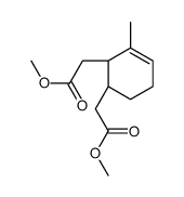 methyl 2-[(1S,2R)-2-(2-methoxy-2-oxoethyl)-3-methylcyclohex-3-en-1-yl]acetate Structure