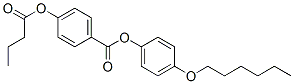 4-(Butyryloxy)benzoic acid 4-(hexyloxy)phenyl ester结构式
