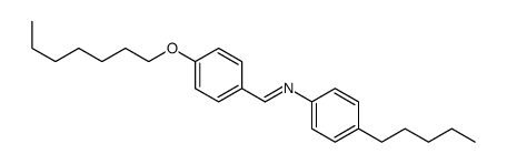 1-(4-heptoxyphenyl)-N-(4-pentylphenyl)methanimine结构式