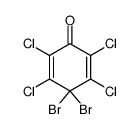 2,3,5,6-Tetrachlor-4,4-dibrom-cyclohexadien-(2,5)-on-(1) Structure