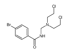 N-[bis(2-chloroethyl)aminomethyl]-4-bromobenzamide Structure