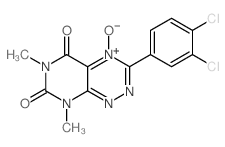 9-(3,4-dichlorophenyl)-3,5-dimethyl-10-oxo-3,5,7,8-tetraza-10-azoniabicyclo[4.4.0]deca-6,8-diene-2,4-dione picture