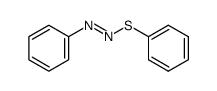 (phenylsulfanyl)(phenyl)diazene Structure