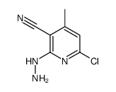 6-Chloro-2-hydrazino-4-methylnicotinonitrile Structure