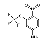 4-nitro-3-((trifluoromethyl)thio)aniline结构式