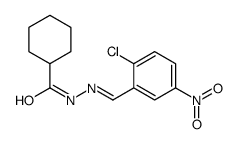 N-[(E)-(2-chloro-5-nitrophenyl)methylideneamino]cyclohexanecarboxamide Structure