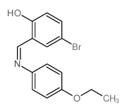 4-bromo-6-[[(4-ethoxyphenyl)amino]methylidene]cyclohexa-2,4-dien-1-one结构式
