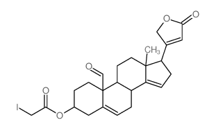 [10-formyl-13-methyl-17-(5-oxo-2H-furan-3-yl)-2,3,4,7,8,9,11,12,16,17-decahydro-1H-cyclopenta[a]phenanthren-3-yl] 2-iodoacetate Structure
