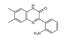 3-(2-aminophenyl)-6,7-dimethyl-1H-quinoxalin-2-one Structure