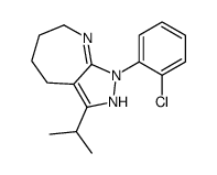 1-(2-chlorophenyl)-3-propan-2-yl-4,5,6,7-tetrahydro-2H-pyrazolo[3,4-b]azepine Structure