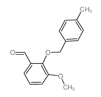 3-METHOXY-2-[(4-METHYLBENZYL)OXY]BENZALDEHYDE Structure