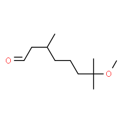 7-methoxy-3,7-dimethyl-octanal结构式