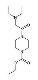 4-(N,N-diethyl-glycyl)-piperazine-1-carboxylic acid ethyl ester Structure