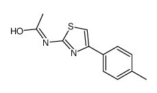 N-[4-(4-methylphenyl)-1,3-thiazol-2-yl]acetamide结构式