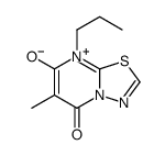 6-methyl-5-oxo-8-propyl-[1,3,4]thiadiazolo[3,2-a]pyrimidin-8-ium-7-olate结构式